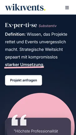 Website Wikivents Mobile